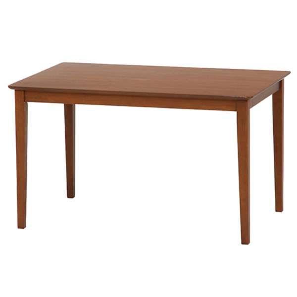 ダイニングテーブル/リビングテーブル 【ブラウン 幅120cm】 木製脚付き 『スノア』【代引不可】 1