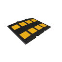 減速くん/減速帯 【TYPE3:衝撃緩和タイプ】 2.8mセット(本体5枚 先端部2枚) 固定用アンカーセット スクリューアンカー【代引不可】