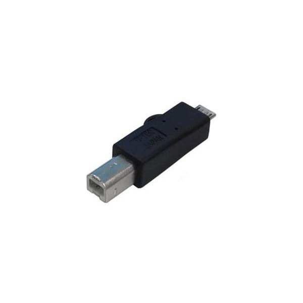(まとめ)変換名人 変換プラグ USB B(オス)→microUSB(オス) USBBA-MCA【×10セット】(3)