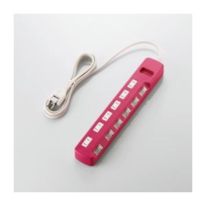 (まとめ)エレコム 個別スイッチ付 雷ガードタップ T-PN04-2620PN【×3セット】(2)