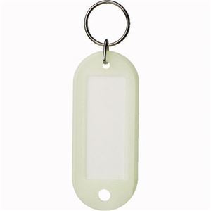 （まとめ） ソニック 光るキーホルダー名札 両面表示 蓄光タイプ SG-296 1パック（5個） 【×15セット】