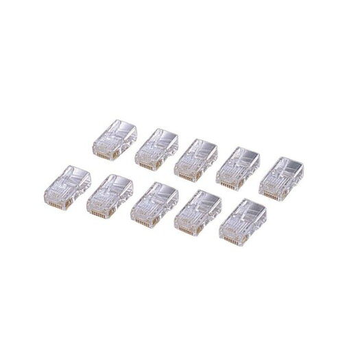 (まとめ) エレコム カテゴリー5E対応 RJ45コネクタ 単線仕様 LD-RJ45T10A 1セット(10個) 【×10セット】 (まとめ) エレコム カテゴリー5E対応 RJ45コネクタ 単線仕様 LD-RJ45T10A 1セット(10個) 【×10セット】