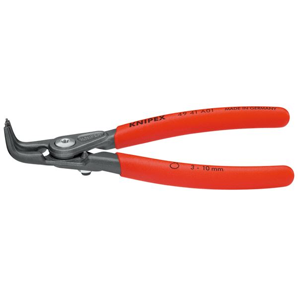 KNIPEX クニペックス 4941-A01 軸用 精密 スナップリングプライヤー 曲 工具 ツール DIY 作業工具 道具 プライヤー