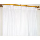 ミラーレースカーテン 2枚組 / 100cm×133cm アイボリー / 洗える アジャスターフック付き 『ウィッシュ』 九装