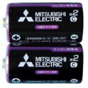 三菱 黒マンガン乾電池単2(2本入)R14PUE/2S 36-357 【10個セット】