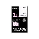 (まとめ) カシオ ネームランド用テープカートリッジ スタンダードテープ 8m XR-3X 透明 黒文字 1巻8m入 【×3セット】(2)