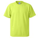 UVカット・吸汗速乾・5枚セット・4.1オンスさらさらドライ Tシャツ蛍光 イエロー M