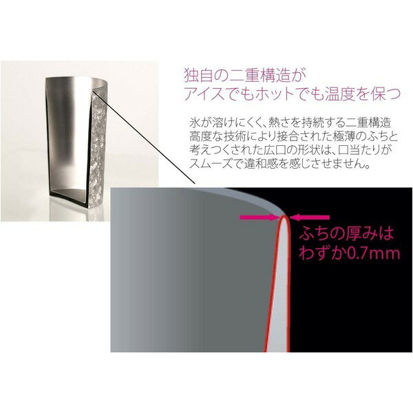 【ポイント10倍】新潟県燕産 チタン二重タンブラー 【若竹】 250cc アレルギーフリー HORIE ホリエ 日本製 『玲/華チタン』 〔ギフト 贈答品〕【代引不可】