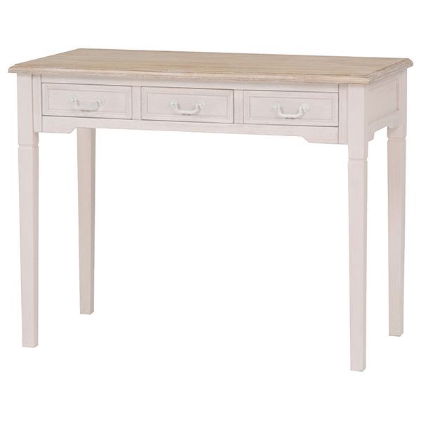 デスク 木製 幅100cm×奥行50cm×高さ78cm 白(ホワイト) 【代引不可】