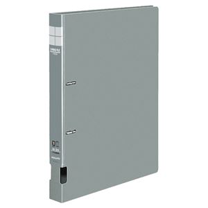 （まとめ） コクヨ DリングファイルS型 再生PP表紙 A4タテ 2穴 200枚収容 背幅34mm グレー フ-FD420M 1..