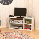 テレビ台 テレビボード 約幅89cm ホワイト コード穴付き リビング ダイニング ベッドルーム インテリア家具【代引不可】(3)
