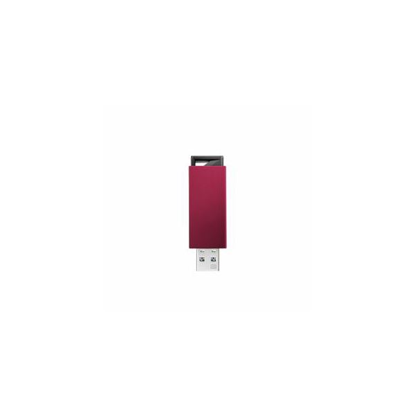 (まとめ) IOデータ U3-PSH16G/R USB 3.0/2.0対応 USBメモリー 16GB レッド 【×2セット】