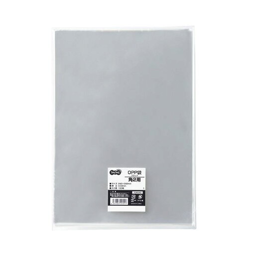 (まとめ) TANOSEE OPP袋 フラット 角2 240×332m 1パック(100枚) 【×10セット】 (まとめ) TANOSEE OPP袋 フラット 角2 240×332m 1パック(100枚) 【×10セット】