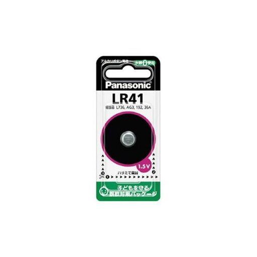 (まとめ)Panasonic アルカリボタン電池 LR41P【×30セット】 (まとめ)Panasonic アルカリボタン電池 LR41P【×30セット】