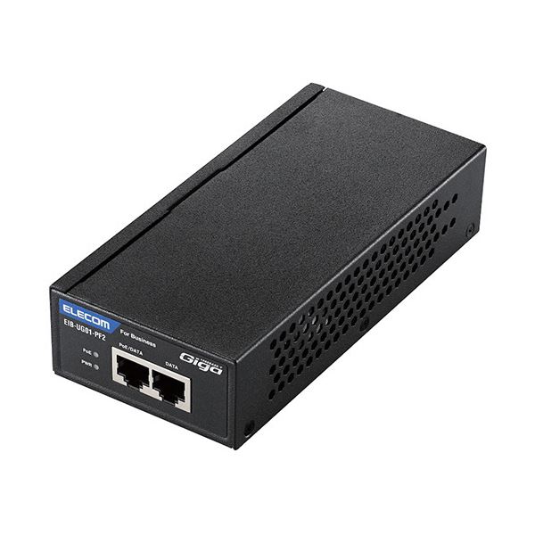 (まとめ)エレコム IEEE802.3af対応PoEインジェクター EIB-UG01-PF2 1台【×3セット】