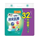 日本製紙クレシア 肌ケア アクティうす型パンツ 消臭抗菌プラス L-LL 1セット(64枚：32枚×2パック)