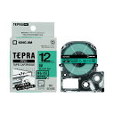 (まとめ) キングジム テプラ PRO テープカートリッジ キレイにはがせるラベル 12mm 緑/黒文字 SC12GE 1個 【×10セット】