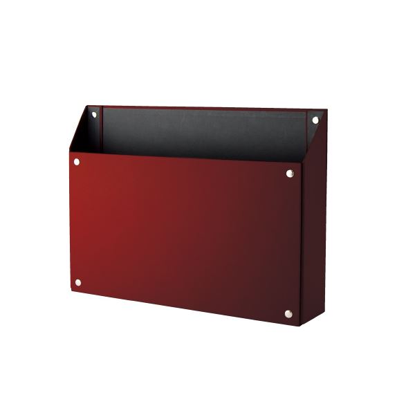 (まとめ）キングジム マグケース ヨコ 赤 4785アカ【×5セット】