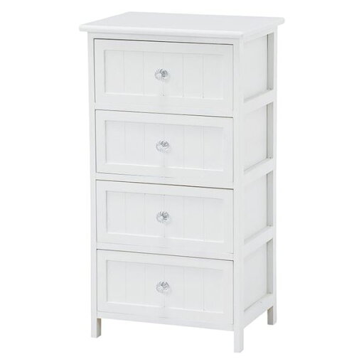桐材 ランドリーラック/洗濯用品 【4段 ホワイト】 幅41×奥行31×高さ76cm 木製 クリスタル調取っ手付き 〔脱衣所 洗面所〕【代引不可】 桐材 ランドリーラック/洗濯用品 【4段 ホワイト】 幅41×奥行31×高さ76cm 木製 クリスタル調取っ手付き 〔脱衣所 洗面所〕【代引不可】