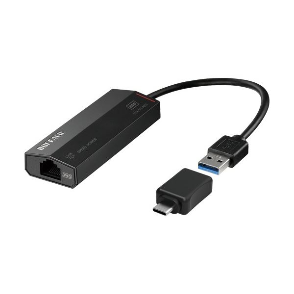 ■商品内容●タイプC変換コネクター付。■商品スペックタイプ：USBタイプ接続インターフェース：USB3.2(Gen1)LANインターフェース：2.5GBASE-T寸法：W32×D85×H16mm重量：約34g付属品：USB Type A to C 変換コネクター■送料・配送についての注意事項●本商品の出荷目安は【1 - 5営業日　※土日・祝除く】となります。●お取り寄せ商品のため、稀にご注文入れ違い等により欠品・遅延となる場合がございます。●本商品は仕入元より配送となるため、沖縄・離島への配送はできません。[ LUA-U3-A2G/C ]