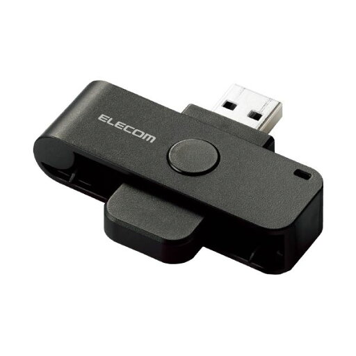 エレコム ICカードリーダライタ 接触式 ブラック MR-ICD102BK エレコム ICカードリーダライタ 接触式 ブラック MR-ICD102BK