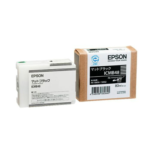 (まとめ) エプソン EPSON PX-P/K3インクカートリッジ マットブラック 80ml ICMB48 1個 【×10セット】 (まとめ) エプソン EPSON PX-P/K3インクカートリッジ マットブラック 80ml ICMB48 1個 【×10セット】