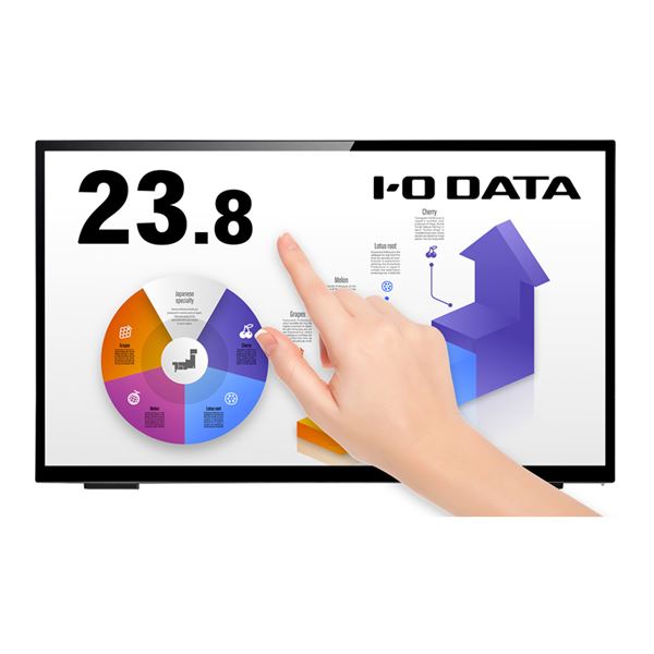 アイ・オー・データ機器 「5年保証」10点マルチタッチ対応 23.8型ワイド液晶ディスプレイ LCD-MF241FVB-T-A