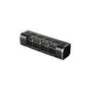 (まとめ)エレコム 冷却台 USB扇風機付 FAN-U177BK【×3セット】