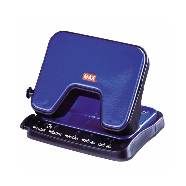 (まとめ) マックス 中空刃 軽あけパンチ スクーバ 25枚穿孔 ブルー DP-25T/B 1台 【×10セット】