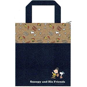 【ポイント10倍】【60個セット】 スヌーピー ランチバッグ/お弁当袋 【幅33×奥行12×高さ25.5cm】 コルク×デニム M KBCO2 『スケーター』