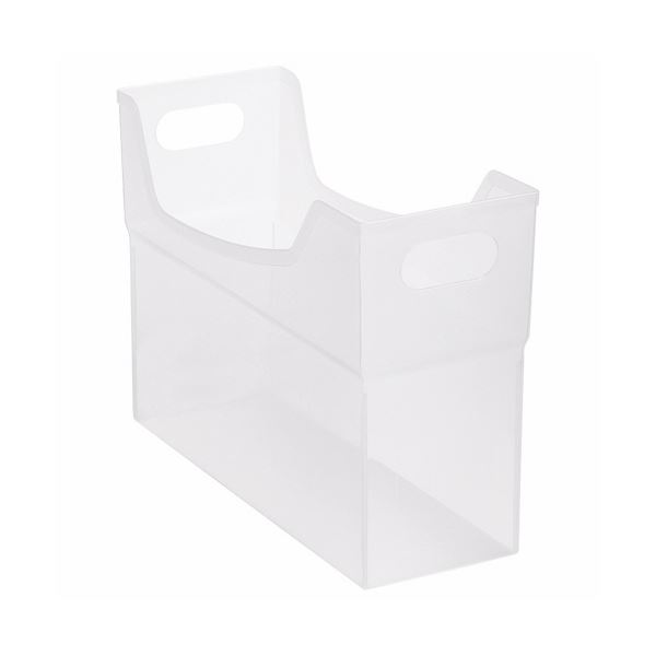 （まとめ）ライオン事務器 フリーボックス PP製 A4ヨコ 背幅127mm 透明 CS-110P 1個 【×5セット】