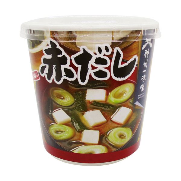 （まとめ）神州一味噌 おいしいね！！赤だしカップ 24.2g 1セット（18食：6食×3ケース）【×2セット】【代引不可】