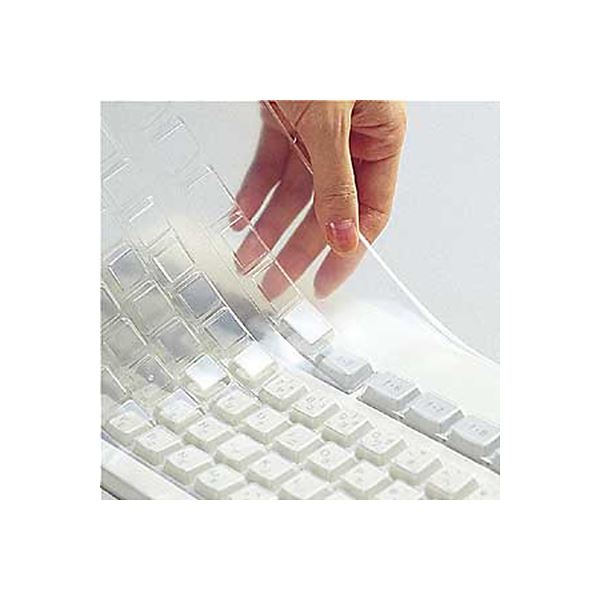 （まとめ）サンワサプライ キーボード防塵カバーApple Keyboard(JIS) MB110J/A用 FA-TMAC1 1枚【×3セット】 2