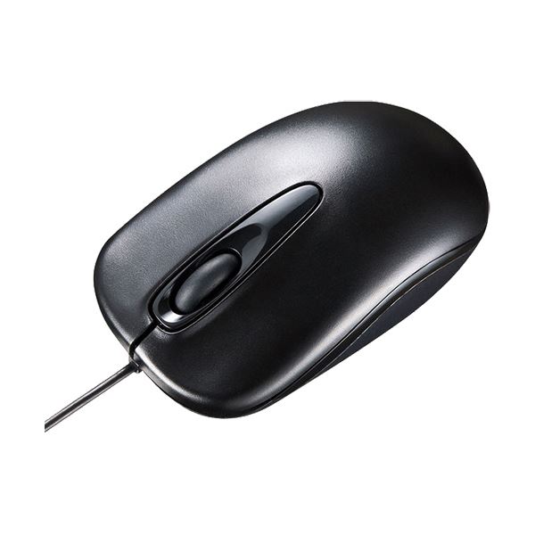 (まとめ)サンワサプライ 有線光学式マウスブラック MA-R115BK 1個【×5セット】