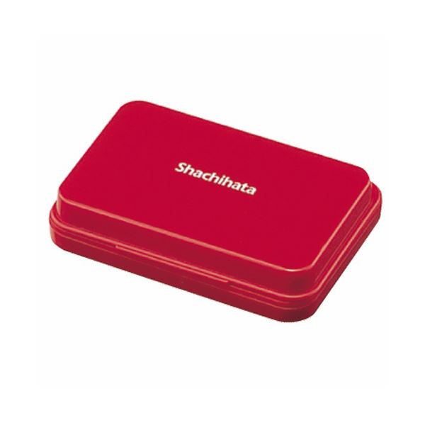 (まとめ) シヤチハタ スタンプ台 小形 赤 HGN-1-R 1個 【×30セット】