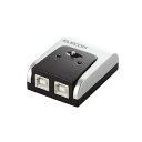(まとめ)エレコム USB2.0対応切替器 2回路U2SW-T2 1台【×2セット】(2)