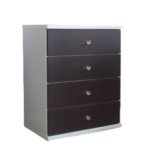 チェスト タンス 幅59.5cm 4段 マホガニー スライドレール付き コンパクト 日本製 ベッドルーム 寝室 ..