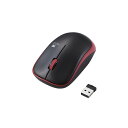(まとめ) エレコム IRマウス/ENELOシリーズ/無線/3ボタン/省電力/抗菌/レッド M-IR07DRKRD 【×2セット】