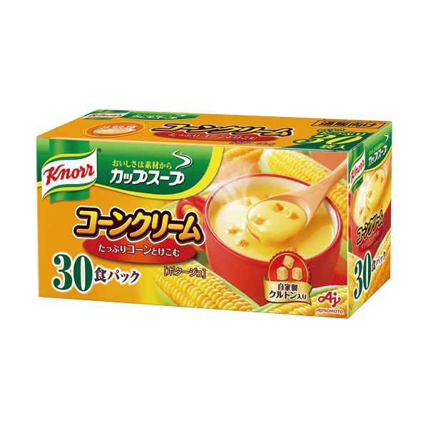 【ポイント10倍】（まとめ）味の素 クノール カップ スープコーンクリーム 17.6g 1箱（30食）【×5セット】
