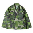 スウェーデン軍BDU（Battle Dress Uniform） M90グリーンカモ ジャケット 復刻 L