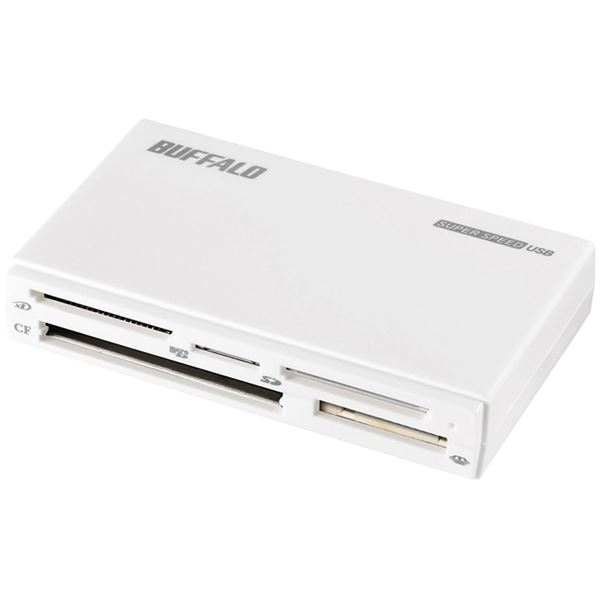 バッファロー(サプライ) USB3.0 マルチカードリーダー ハイエンドモデル ホワイト BSCR500U3WH