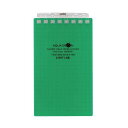 (まとめ) リヒトラブ AQUA DROPsツイストノート(メモサイズ) 125×72mm 8穴 5mm方眼罫 緑 40枚 N-1661-7 1冊 【×50セット】