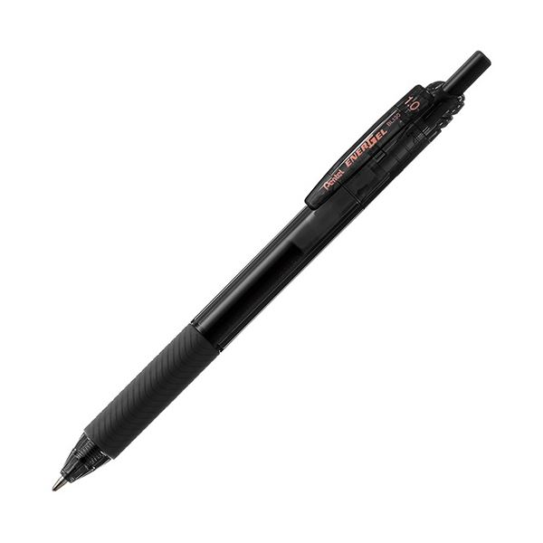 (まとめ) ぺんてる ゲルインキボールペン エナージェルエス 1.0mm 黒 BL130-A 1本 【×50セット】