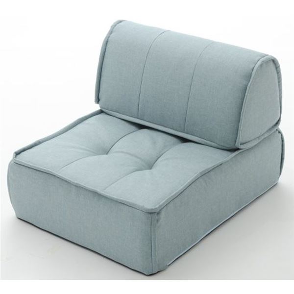 マルチクッション ソファーセット 【ライトブルー】 フロアクッション バッククッション 〔リビング〕..