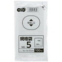 (まとめ) TANOSEE 規格袋 5号0.02×100×190mm 1パック(100枚) 【×300セット】