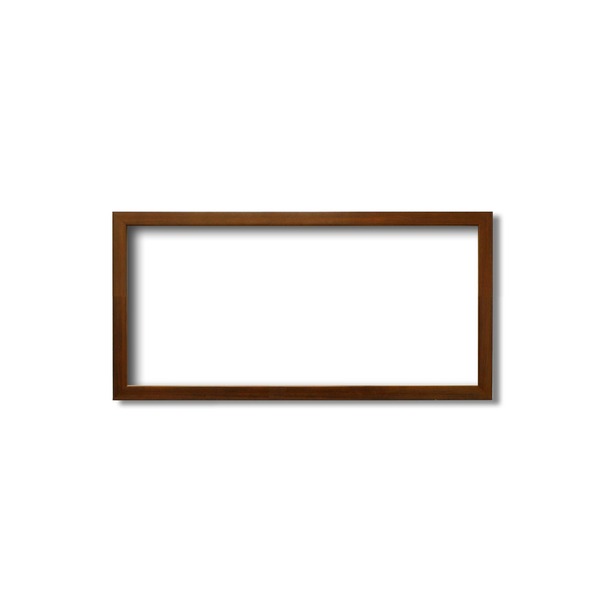 〔 長方形額 〕 横長額 400×200mm ブラウン 厚みのある作品収納可納 厚み19mmまで 縦横兼用 額 額縁 フレーム