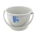 (まとめ)リス ベルク バケツ 9WB 本体 ライトグレー DS-988-996-0 1個 容量9L 【フタ別売】 【×10セット】(3)