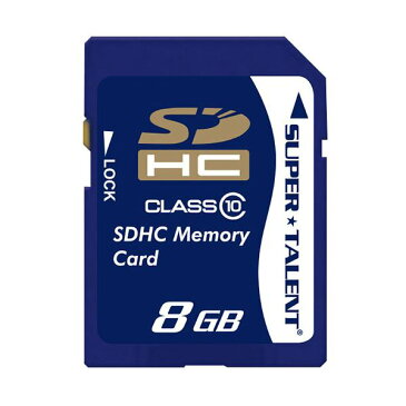 【ポイント10倍】（まとめ）スーパータレント SDHCカードCLASS10 8GB ST08SDC10 1枚【×5セット】