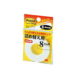 (まとめ) 3M カバーアップテープ 詰替用 8.4mm幅×17.7m 白 652R 1個 【×30セット】