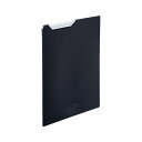 (まとめ) LIHIT LAB クリップファイル A4判 タテ型 黒 【×5セット】